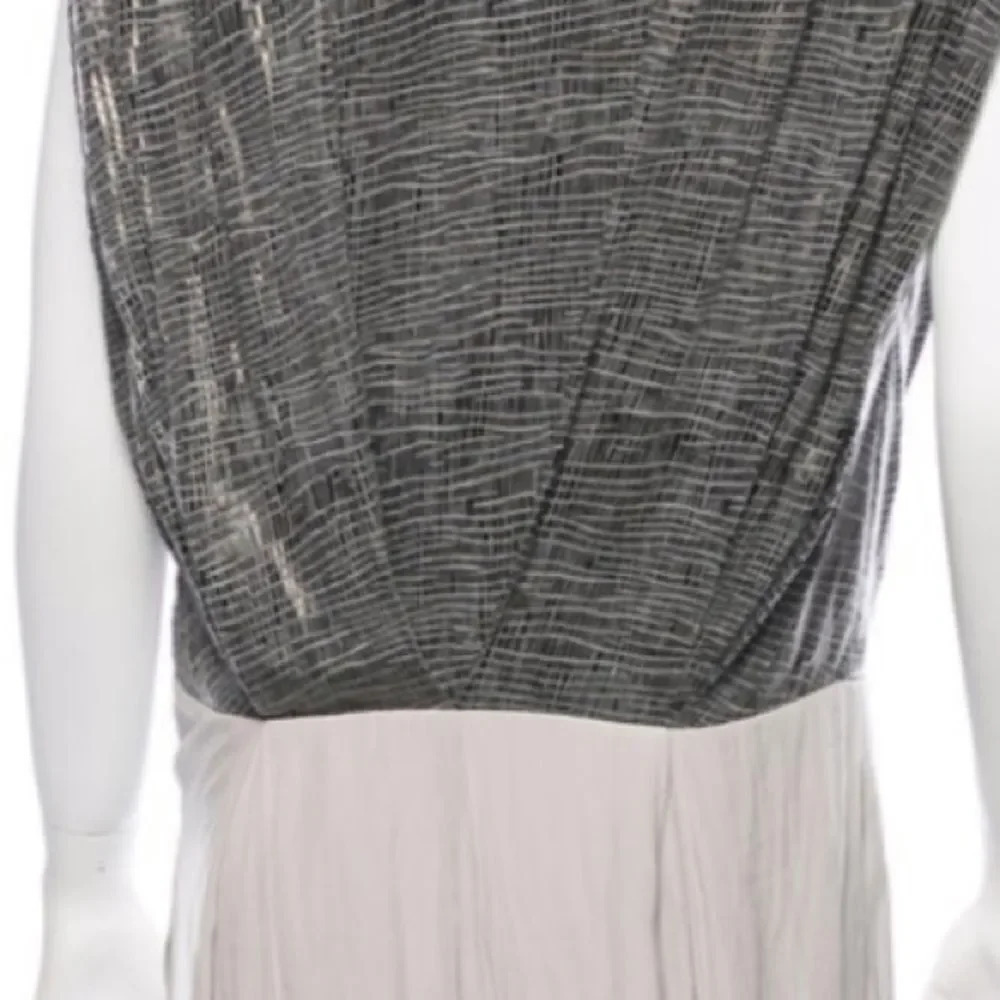 VPL Gray midi Flexi Foil Wrap Dress - Picture 4 of 4